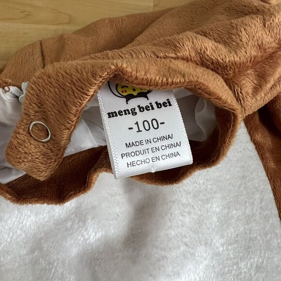 Reindeer Costume Hat Bodysuit Booties Christmas Holiday Toddler Size 3T / 100 - Picture 6 of 7